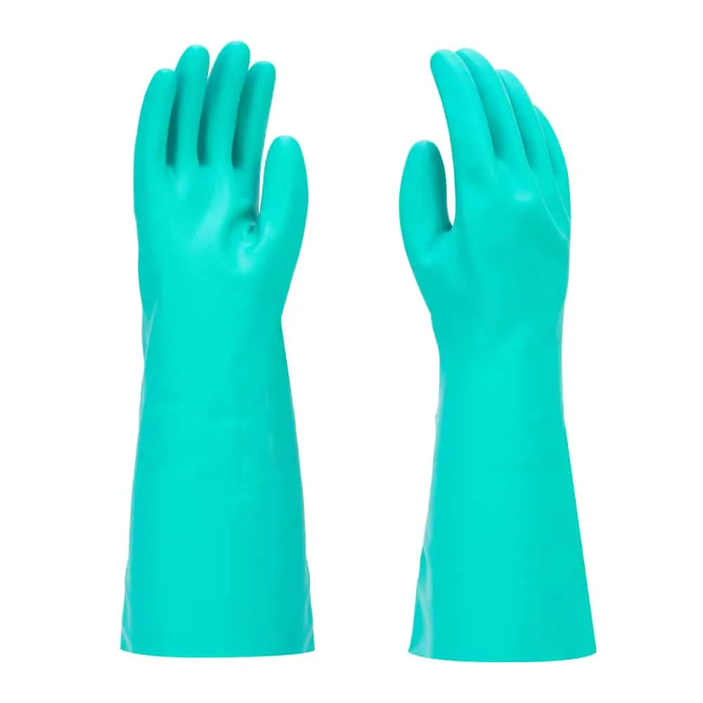 [GNF1815-SM] SAFETYWARE Chem-Pro GNF1815 Heavy Duty 15" Flocklined Nitrile Gloves (S / 7)