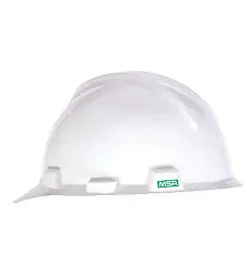 [101739-35] MSA 101739 V-Gard Slotted Cap Safety Helmet  (35-White)