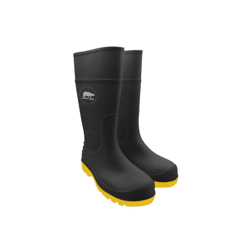 RHINO SHOE UltraMax WB500-S5 Safety Waterproof PVC Boots with Steel Toe Cap & Steel Plate