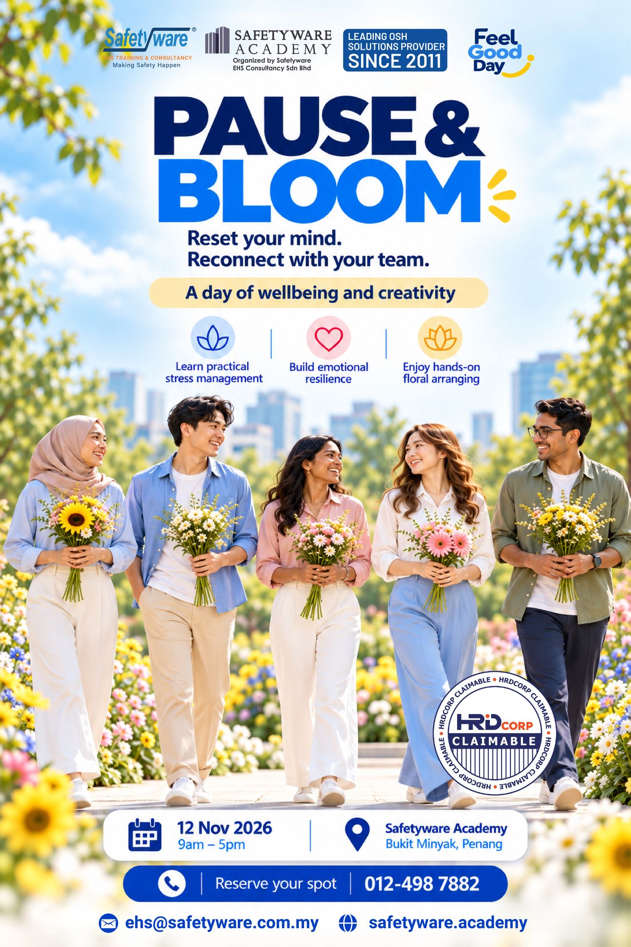 Pause & Bloom Poster